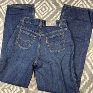 Vintage Levis Jeans Women 13 Orange Tab California Straight High Rise 80s 28x31"